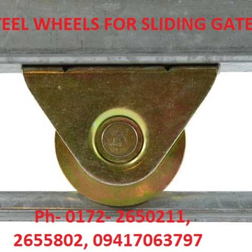 Steel wheels for sliding gates